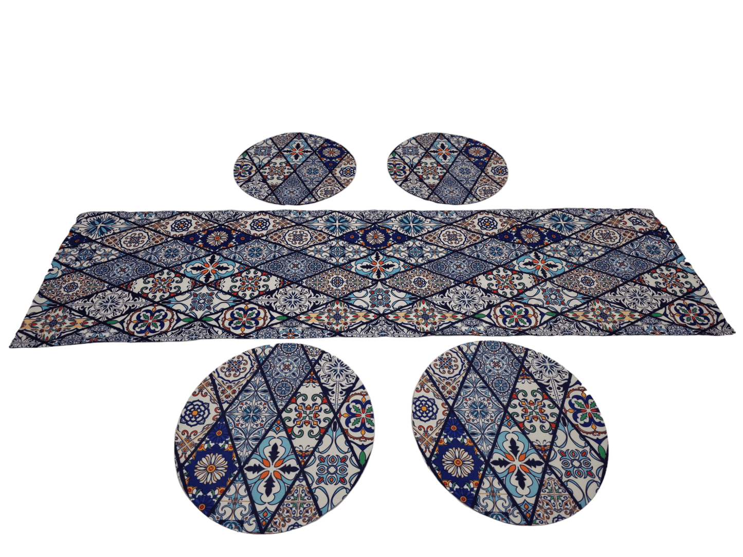 Turkish cotton kitchen décor, place mats and table runners. Traditional Turkish designs. Kitchen and lounge decor, stylish and unique kitchen and lounge room items. Gift ideas, housewarming gift. Colourful home designs.