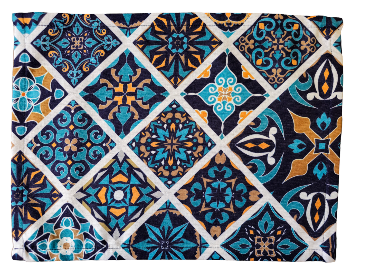 Turkish cotton colourful placemats. Traditional Turkish designs. Kitchen decor, stylish and unique kitchen items. Gift ideas, housewarming gift. Colourful kitchen designs.