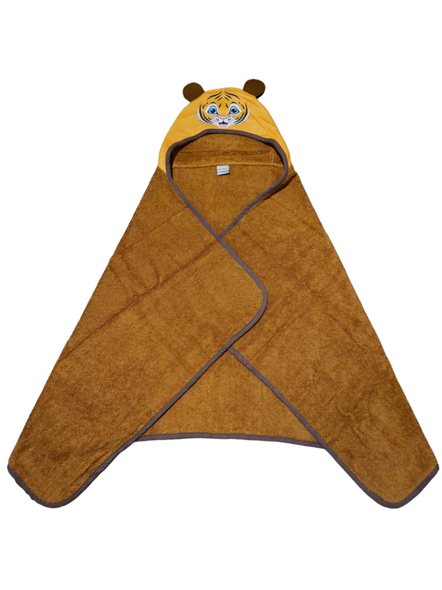 Kids Hooded Towel Brown Giraffe - My Home Exclusive 100% cotton soft and absorbent kids bathrobes, perfect for bath or pool time. Kids bathrobes and towels, Turkish cotton colourful, unique and luxurious. Fun kids bath time, kids swimming lessons, bubble bath, pure cotton, gift ideas, pool party, children’s birthday present.