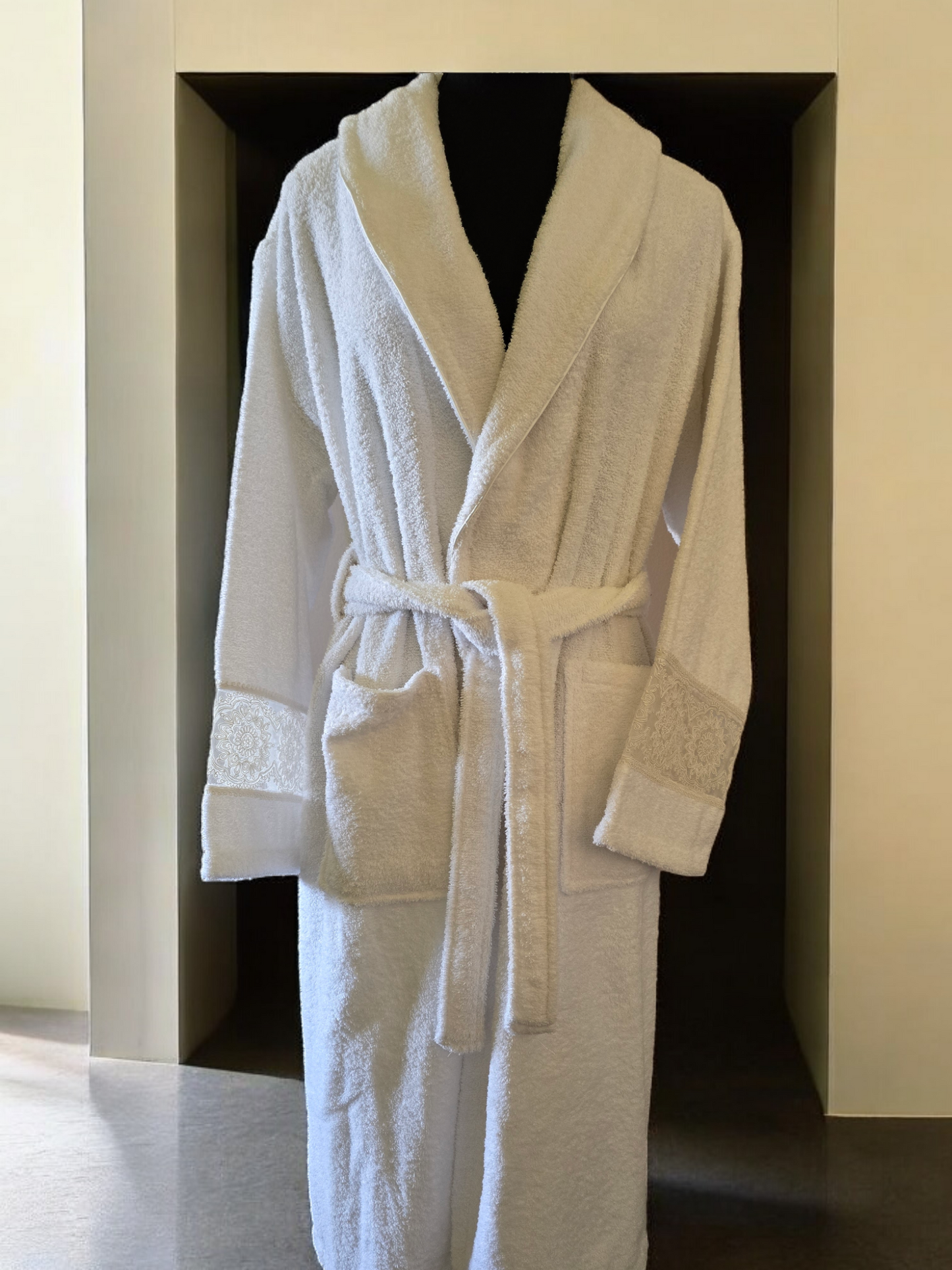 Turkish Cotton Towel and bathrobe Set My Home Exclusive. Quality Turkish cotton luxury towels and bathrobe sets. Luxurious and stylish towels and bathrobes. Wedding gifts and bridal wear.