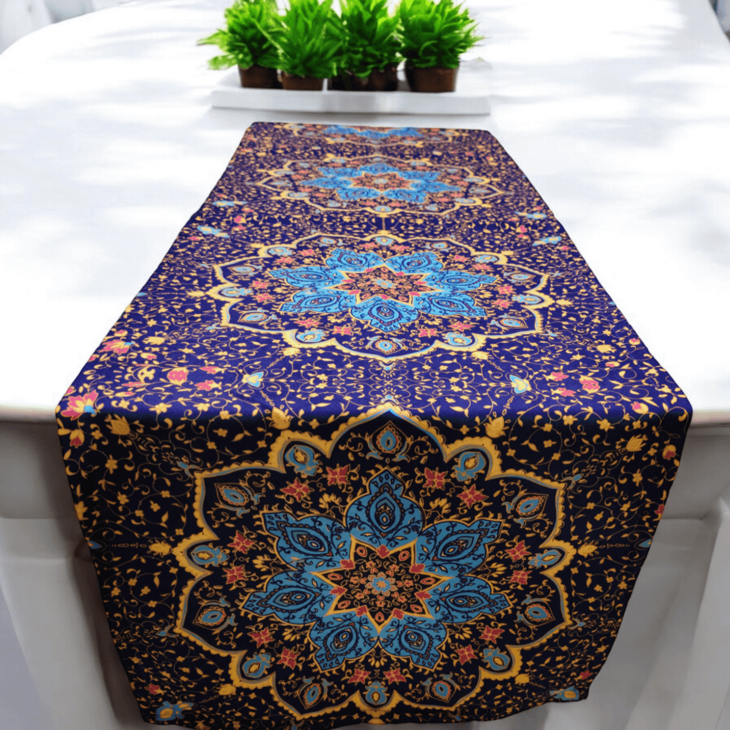 Turkish cotton kitchen décor, place mats and table runners. Traditional Turkish designs. Kitchen and lounge decor, stylish and unique kitchen and lounge room items. Gift ideas, housewarming gift. Colourful home designs.