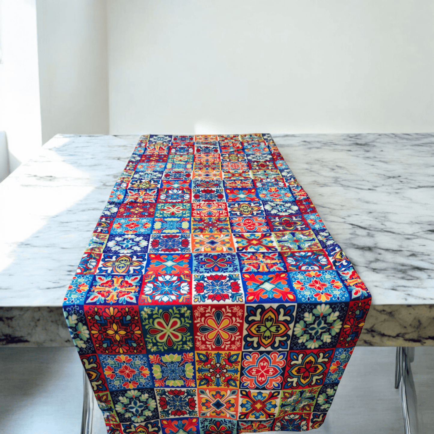 Turkish cotton kitchen décor, place mats and table runners. Traditional Turkish designs. Kitchen and lounge decor, stylish and unique kitchen and lounge room items. Gift ideas, housewarming gift. Colourful home designs.