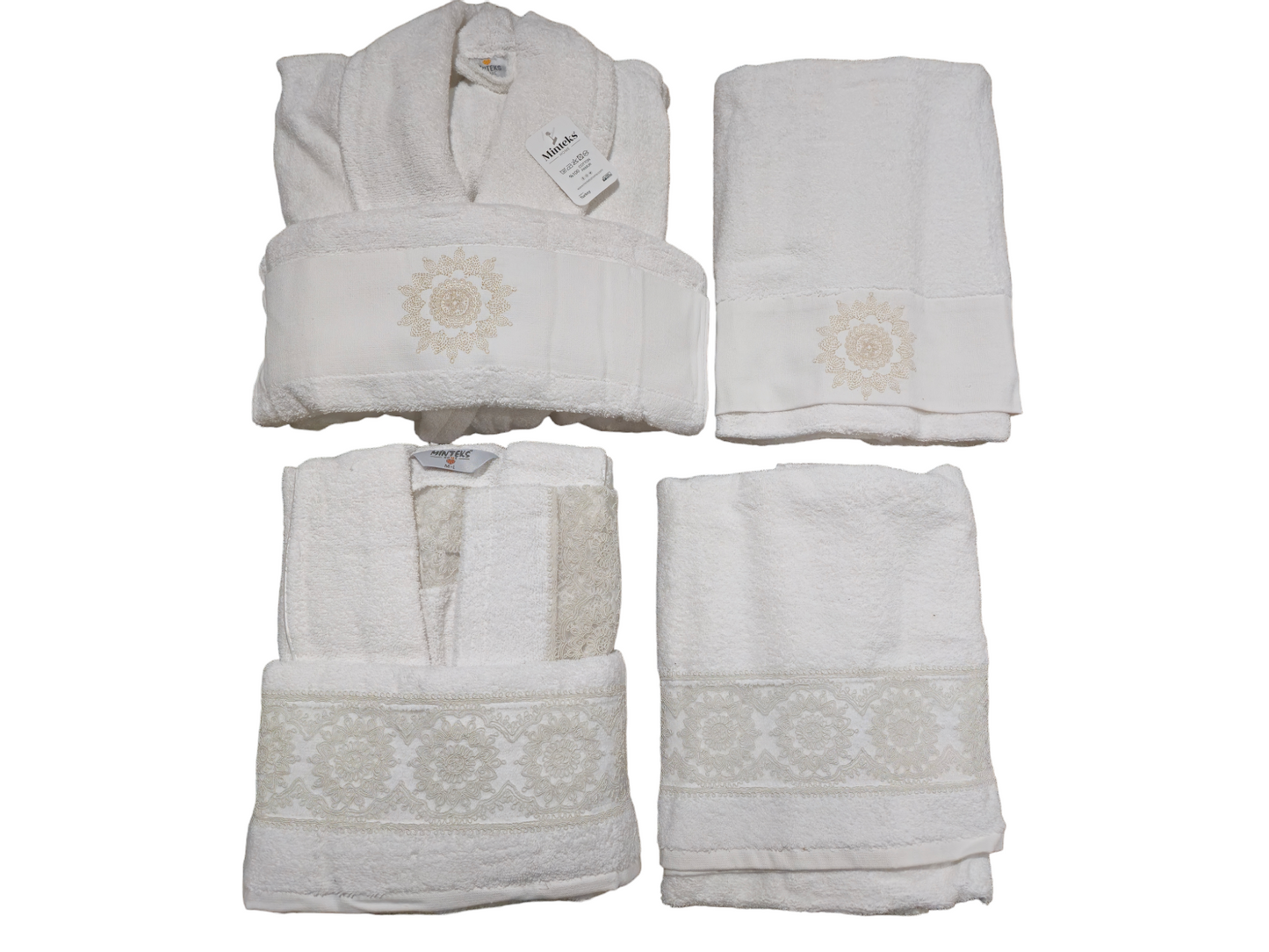 Turkish Cotton Towel and bathrobe Set My Home Exclusive. Quality Turkish cotton luxury towels and bathrobe sets. Luxurious and stylish towels and bathrobes. Wedding gifts and bridal wear.