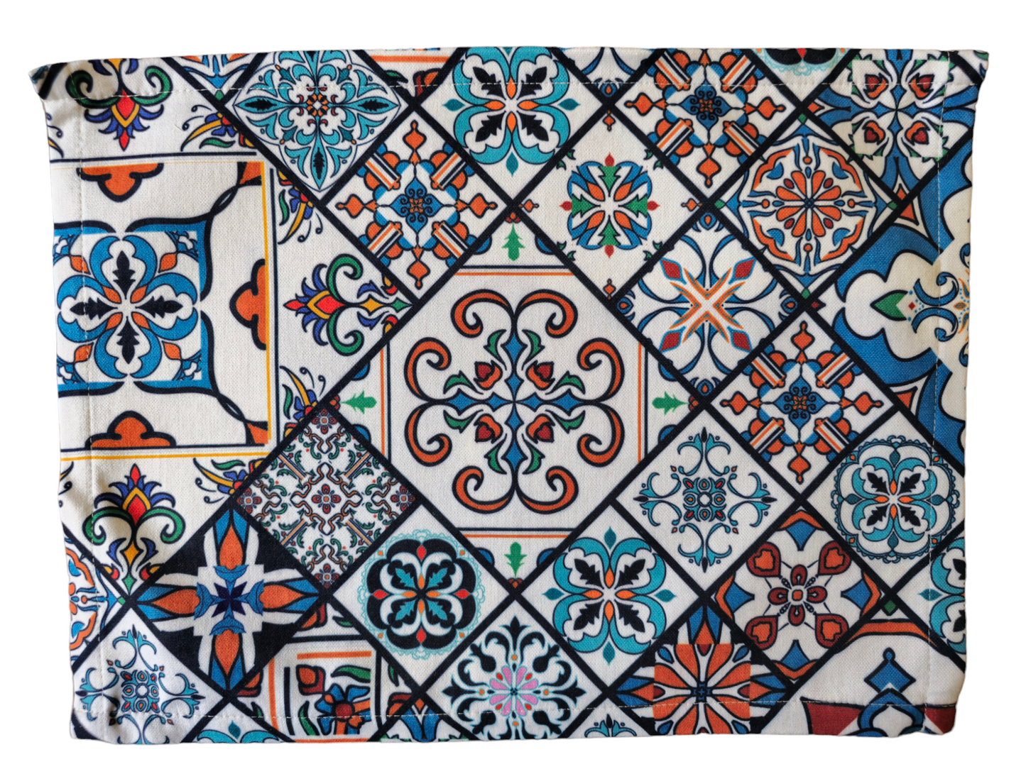 Turkish cotton colourful placemats. Traditional Turkish designs. Kitchen decor, stylish and unique kitchen items. Gift ideas, housewarming gift. Colourful kitchen designs.