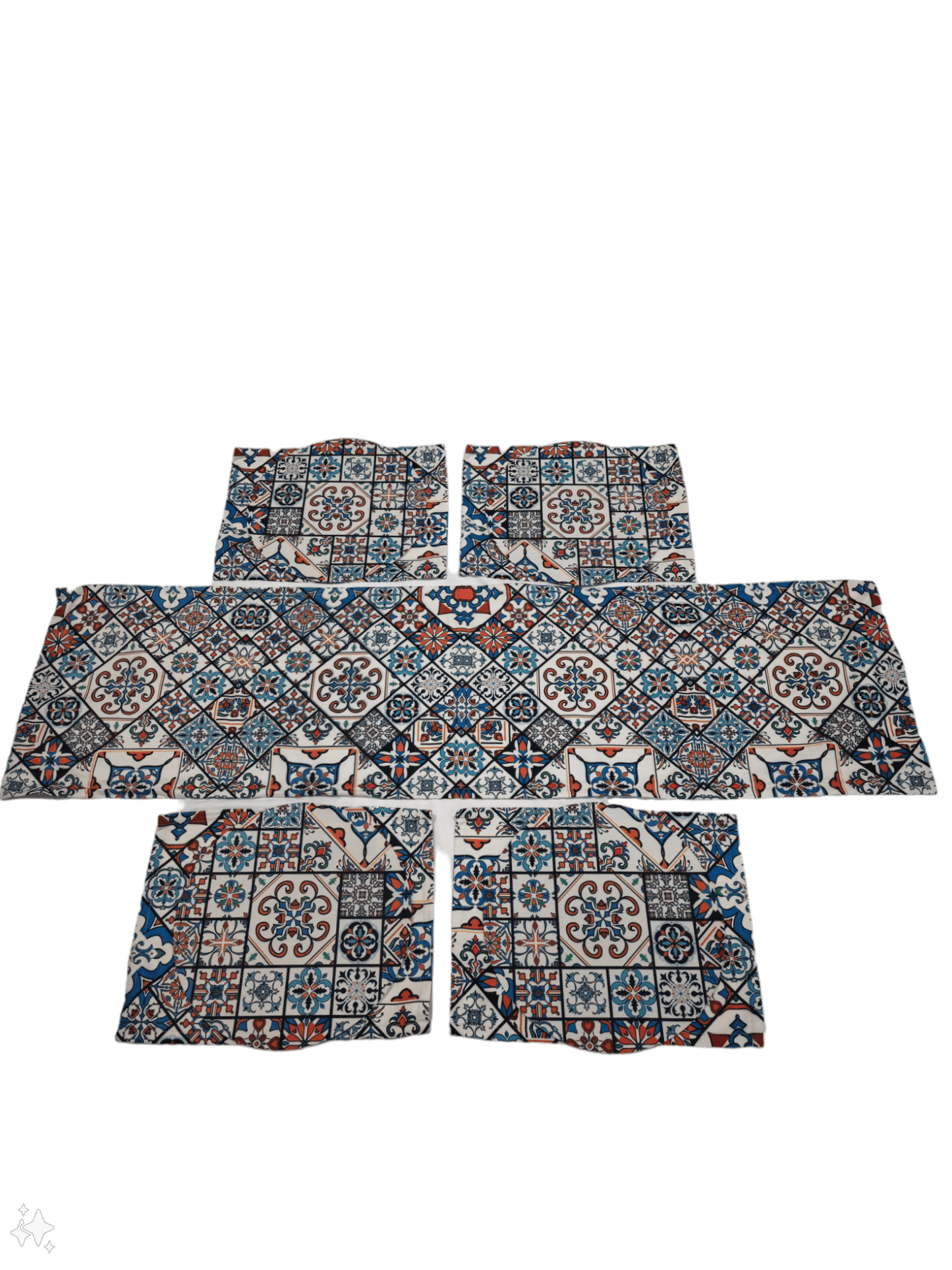 Turkish cotton kitchen décor, place mats and table runners. Traditional Turkish designs. Kitchen and lounge decor, stylish and unique kitchen and lounge room items. Gift ideas, housewarming gift. Colourful home designs.