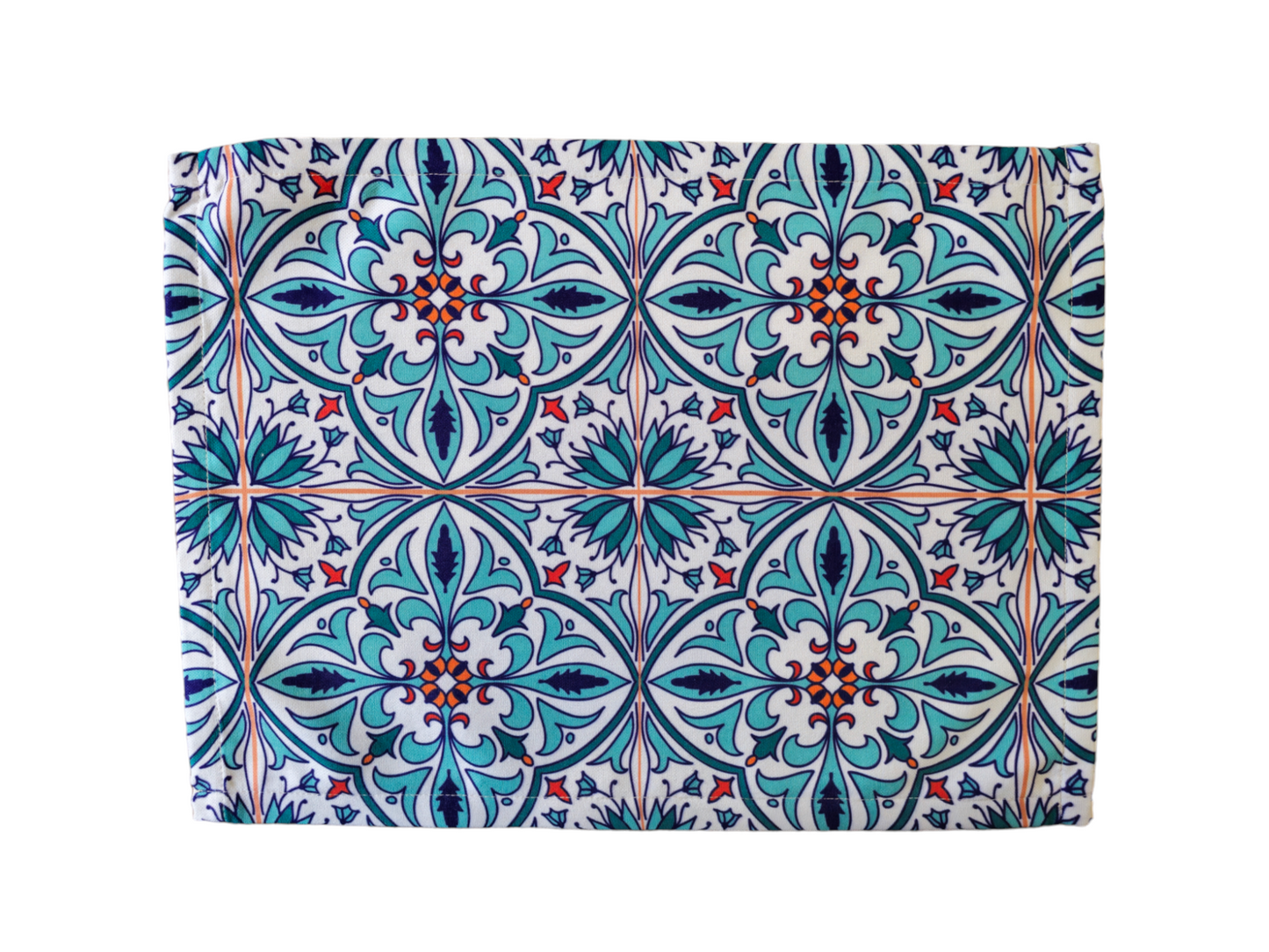 Turkish cotton colourful placemats. Traditional Turkish designs. Kitchen decor, stylish and unique kitchen items. Gift ideas, housewarming gift. Colourful kitchen designs.