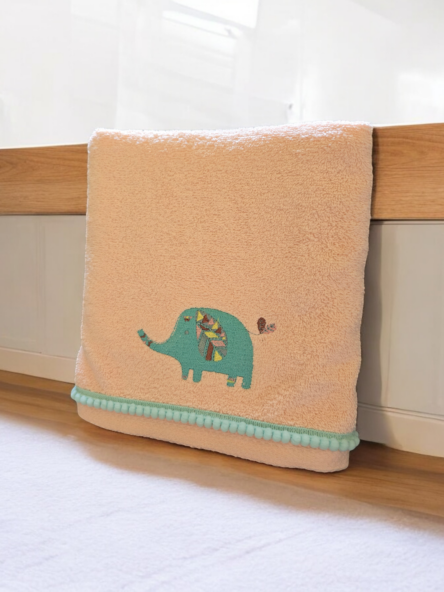Kids Towel Pink Elephant 50x90cm
