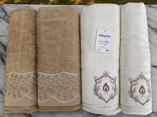 Turkish Cotton Towel Set My Home Exclusive. Quality Turkish cotton luxury towels and towel sets. Luxurious and stylish towels.