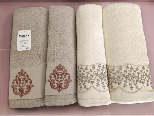Turkish Cotton Towel Set My Home Exclusive. Quality Turkish cotton luxury towels and towel sets. Luxurious and stylish towels.