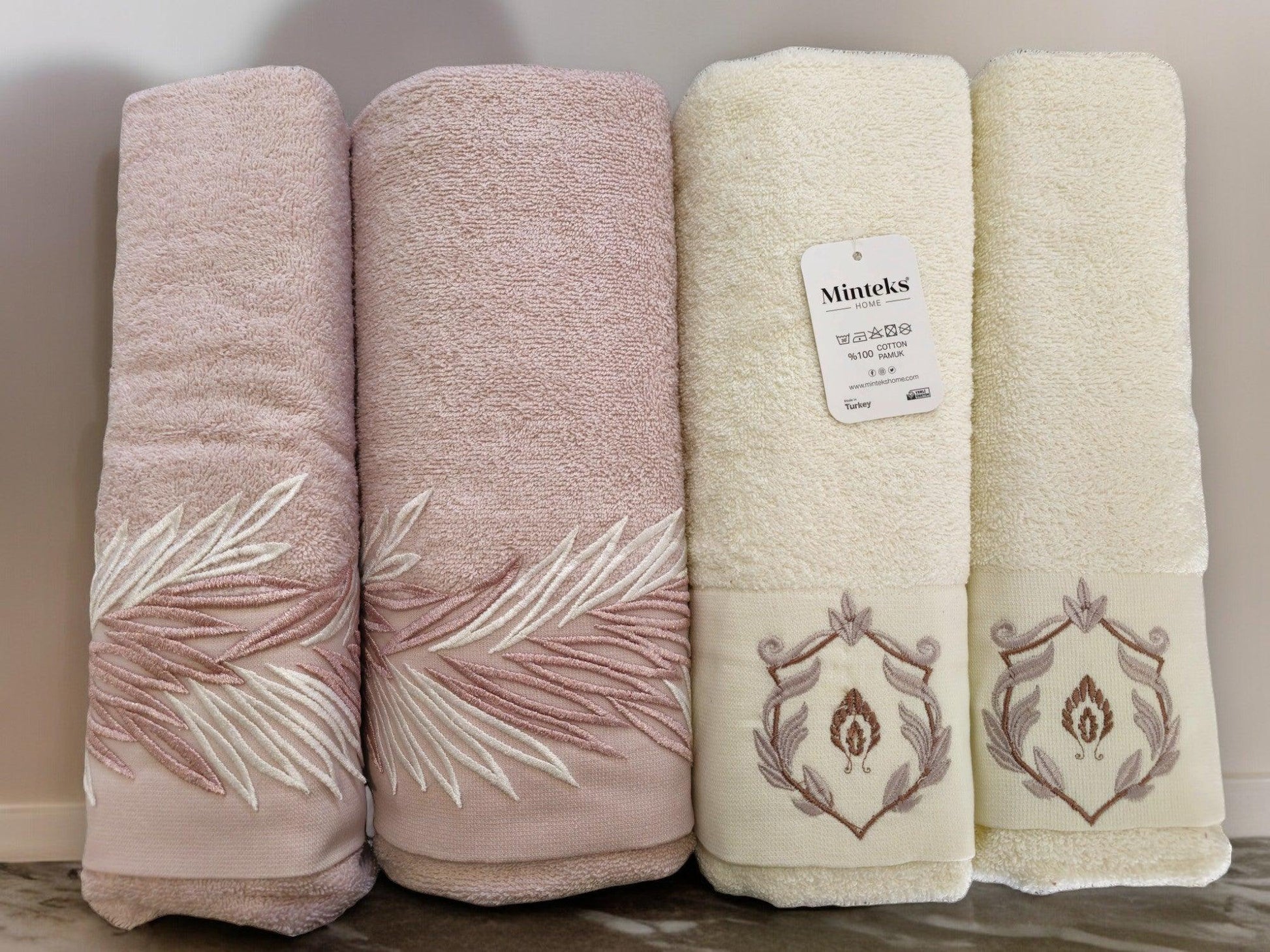 Turkish Cotton Towel Set My Home Exclusive. Quality Turkish cotton luxury towels and towel sets. Luxurious and stylish towels.