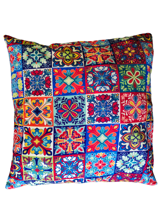 Turkish cotton colourful cushion cover. Traditional Turkish designs. Kitchen and lounge decor, stylish and unique kitchen and lounge room items. Gift ideas, housewarming gift. Colourful home designs.   