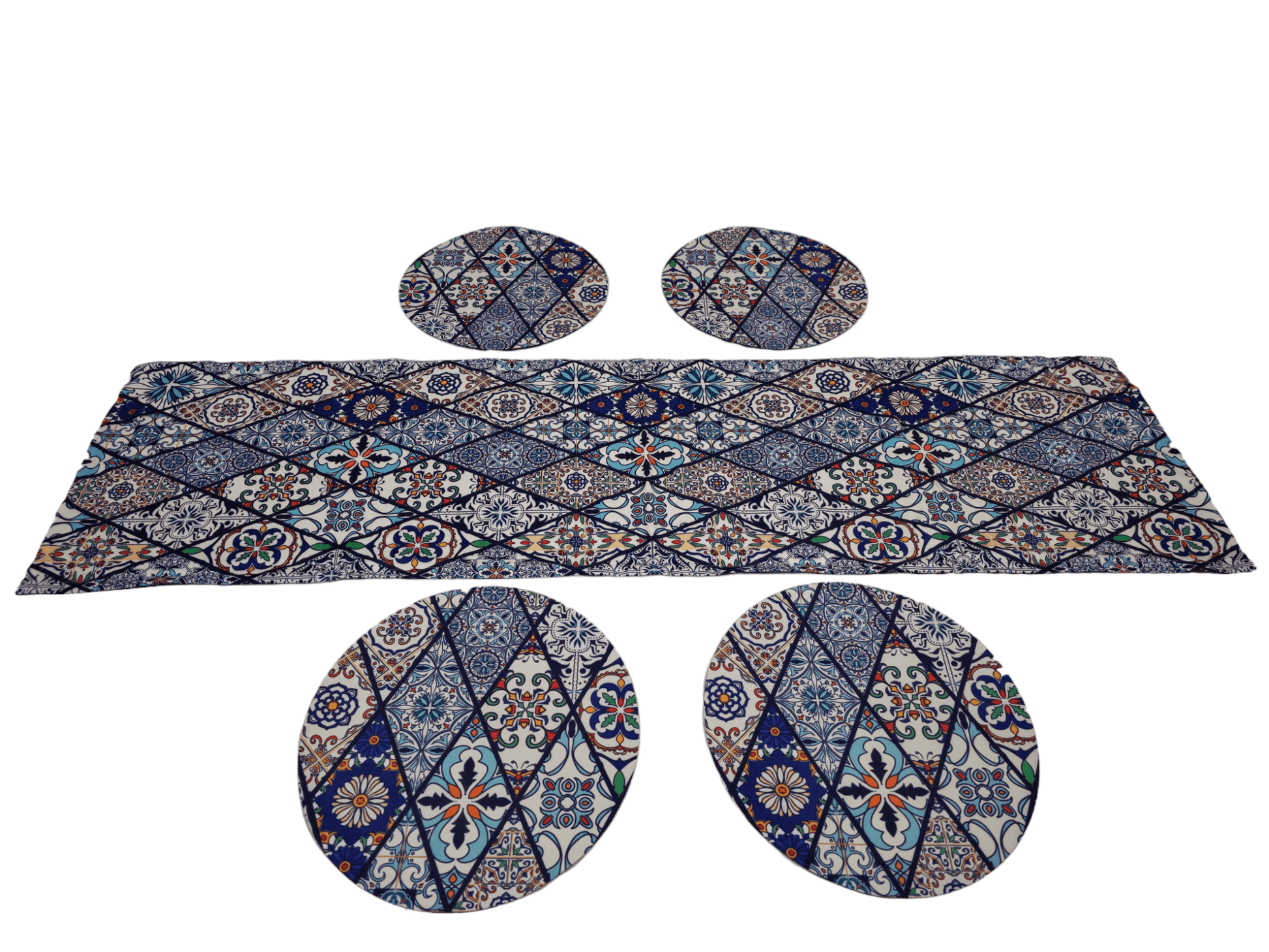 Turkish cotton kitchen décor, place mats and table runners. Traditional Turkish designs. Kitchen and lounge decor, stylish and unique kitchen and lounge room items. Gift ideas, housewarming gift. Colourful home designs.