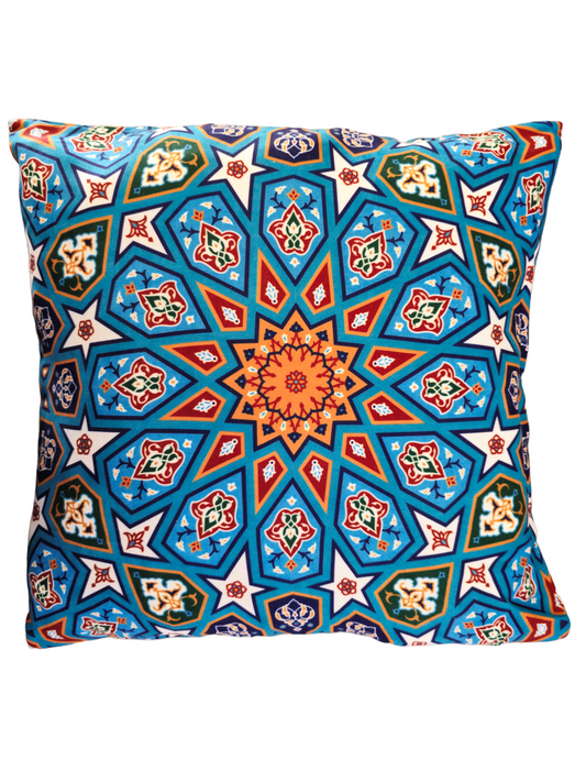 Turkish cotton colourful cushion cover. Traditional Turkish designs. Kitchen and lounge decor, stylish and unique kitchen and lounge room items. Gift ideas, housewarming gift. Colourful home designs.   