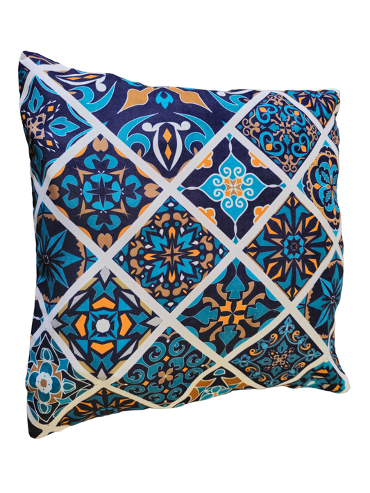 Turkish cotton colourful cushion cover. Traditional Turkish designs. Kitchen and lounge decor, stylish and unique kitchen and lounge room items. Gift ideas, housewarming gift. Colourful home designs.   