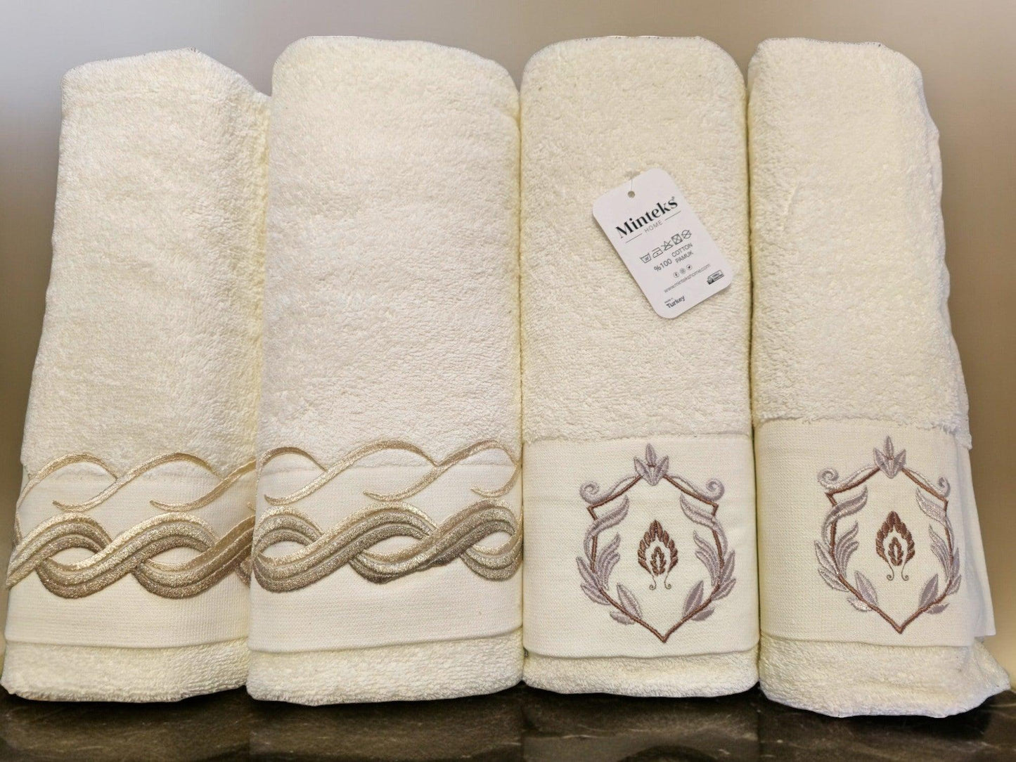 Turkish Cotton Towel Set My Home Exclusive. Quality Turkish cotton luxury towels and towel sets. Luxurious and stylish towels.