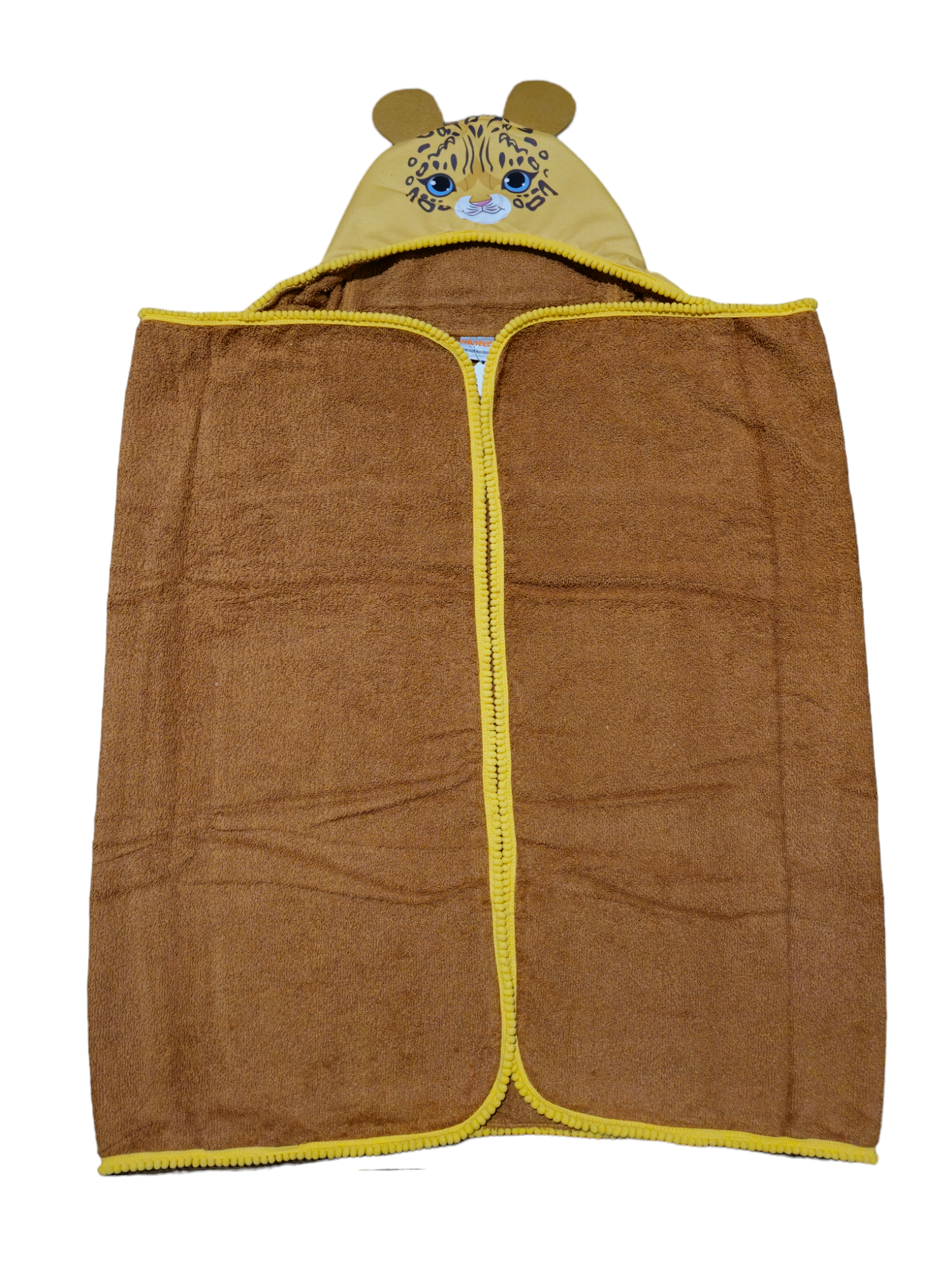 Kids Hooded Towel Brown Giraffe - My Home Exclusive 100% cotton soft and absorbent kids bathrobes, perfect for bath or pool time. Kids bathrobes and towels, Turkish cotton colourful, unique and luxurious. Fun kids bath time, kids swimming lessons, bubble bath, pure cotton, gift ideas, pool party, children’s birthday present.