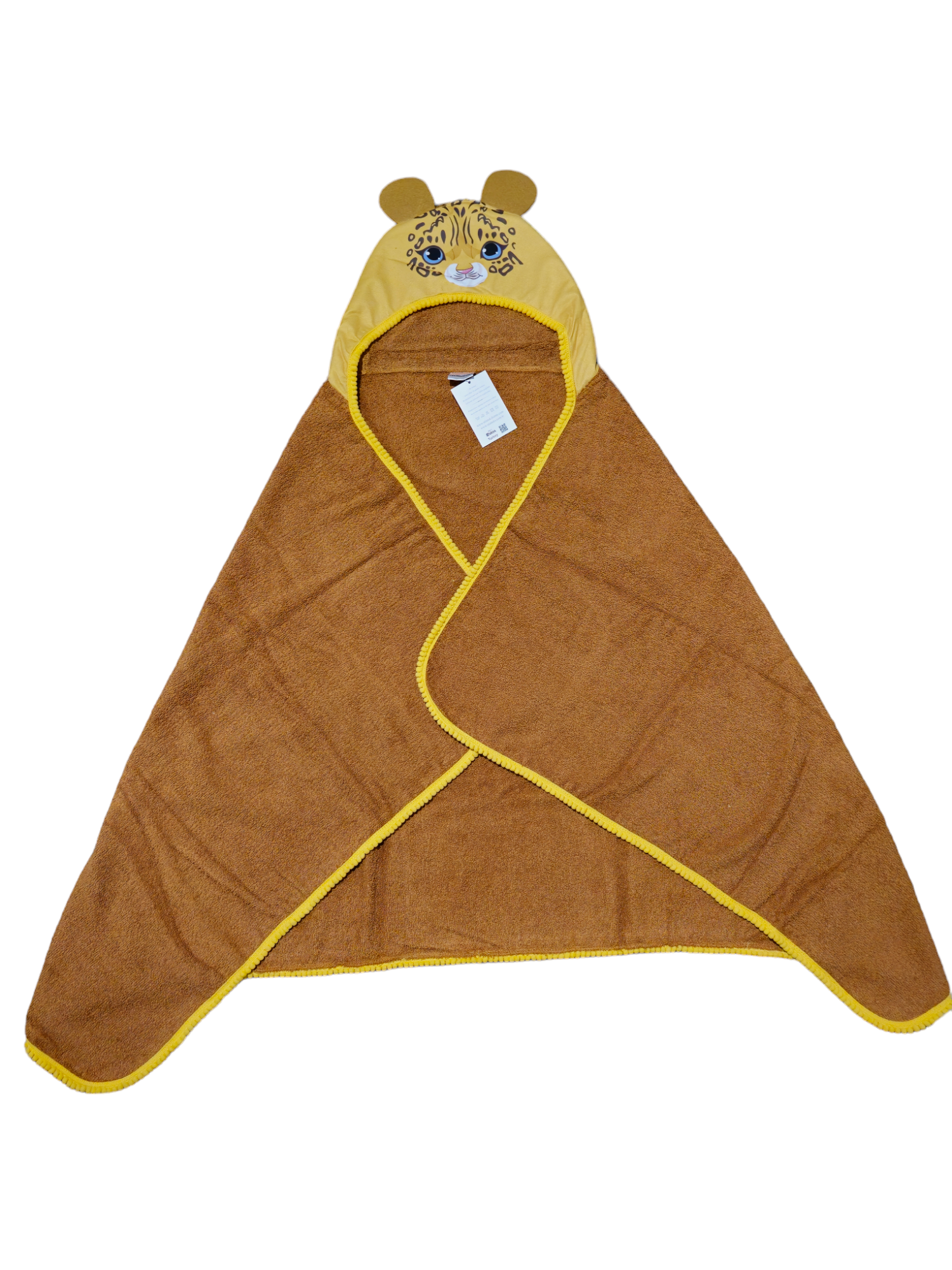 Kids Hooded Towel Brown Giraffe - My Home Exclusive 100% cotton soft and absorbent kids bathrobes, perfect for bath or pool time. Kids bathrobes and towels, Turkish cotton colourful, unique and luxurious. Fun kids bath time, kids swimming lessons, bubble bath, pure cotton, gift ideas, pool party, children’s birthday present.