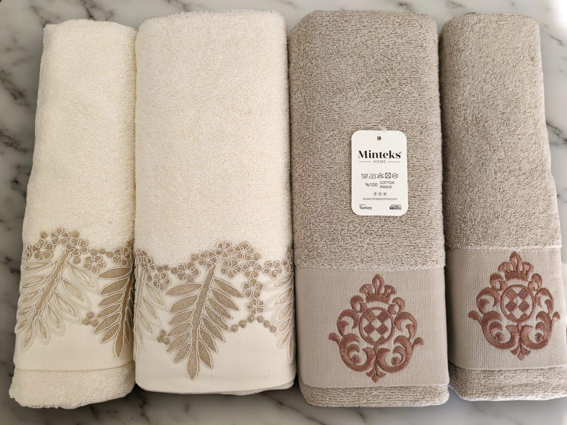 Turkish Cotton Towel Set My Home Exclusive. Quality Turkish cotton luxury towels and towel sets. Luxurious and stylish towels.