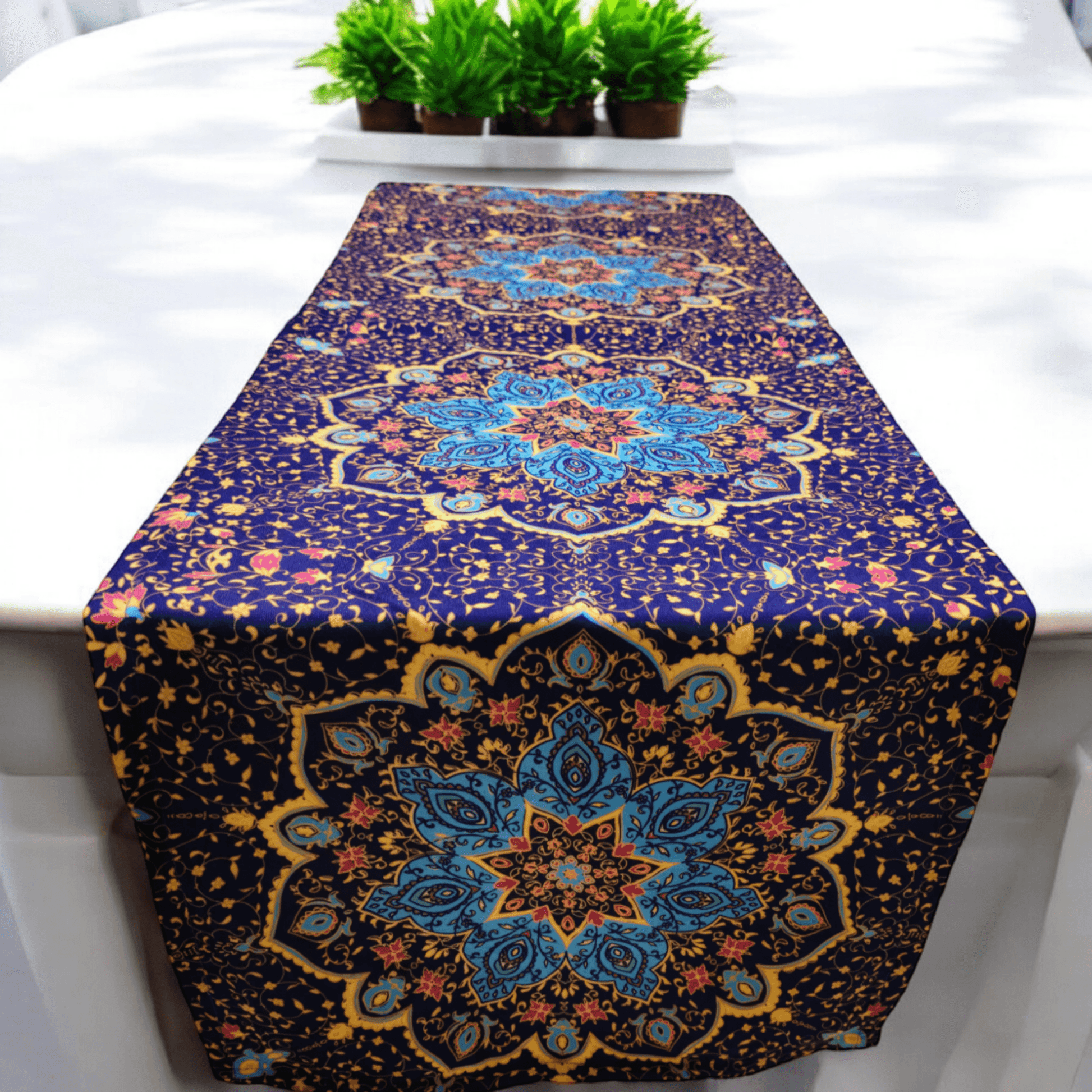 Turkish cotton kitchen décor, place mats and table runners. Traditional Turkish designs. Kitchen and lounge decor, stylish and unique kitchen and lounge room items. Gift ideas, housewarming gift. Colourful home designs.