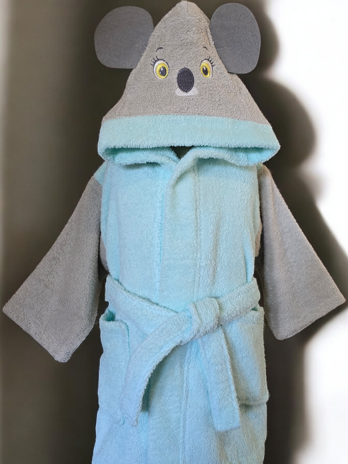 Koala Robe Kids Cotton Bathrobe Blue Koala Robe | 100% Turkish Cotton – My Home ...