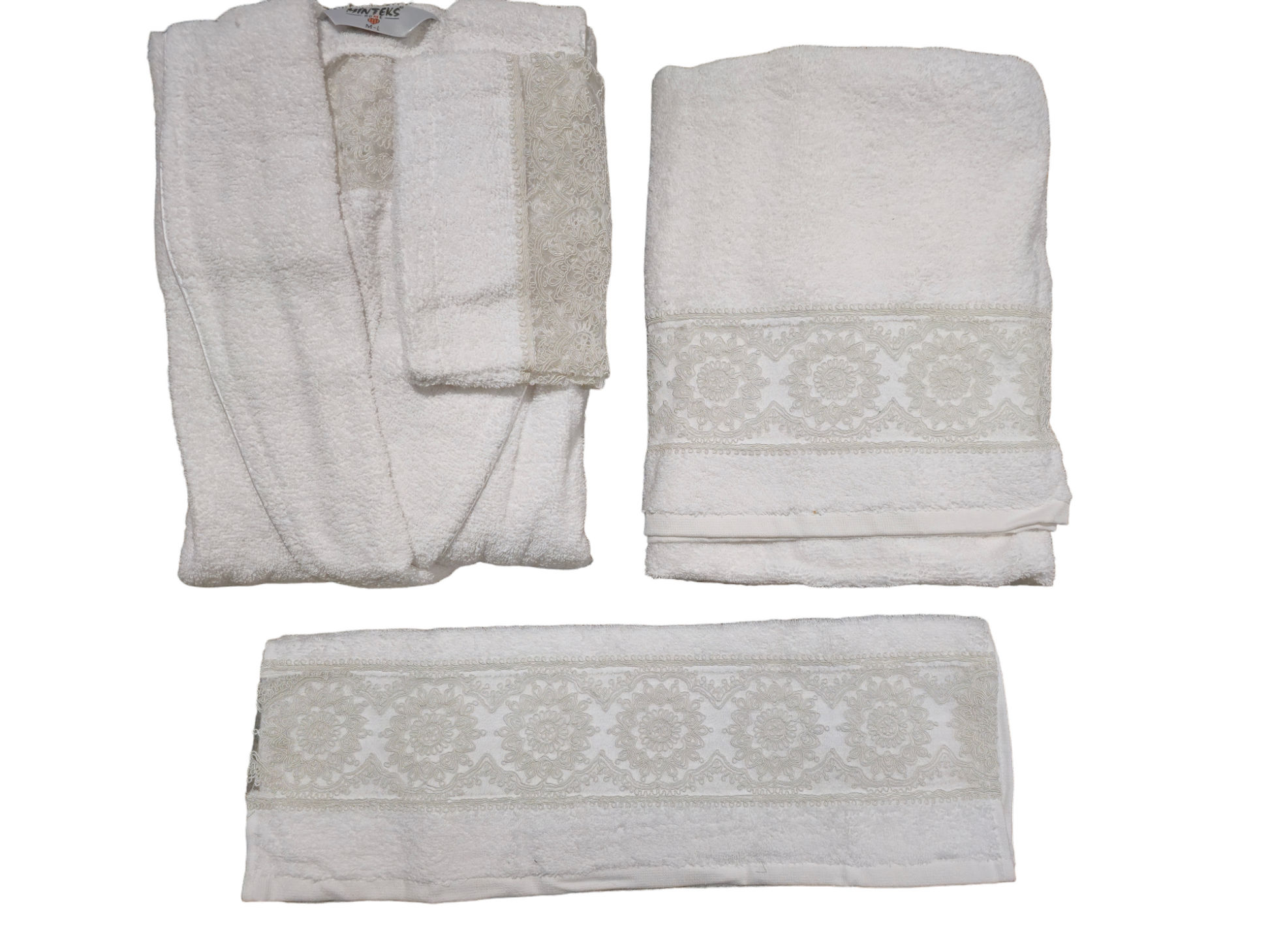 Turkish Cotton Towel and bathrobe Set My Home Exclusive. Quality Turkish cotton luxury towels and bathrobe sets. Luxurious and stylish towels and bathrobes. Wedding gifts and bridal wear. 