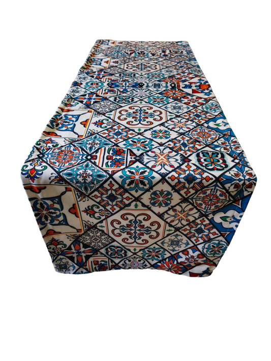Turkish cotton kitchen décor, place mats and table runners. Traditional Turkish designs. Kitchen and lounge decor, stylish and unique kitchen and lounge room items. Gift ideas, housewarming gift. Colourful home designs.