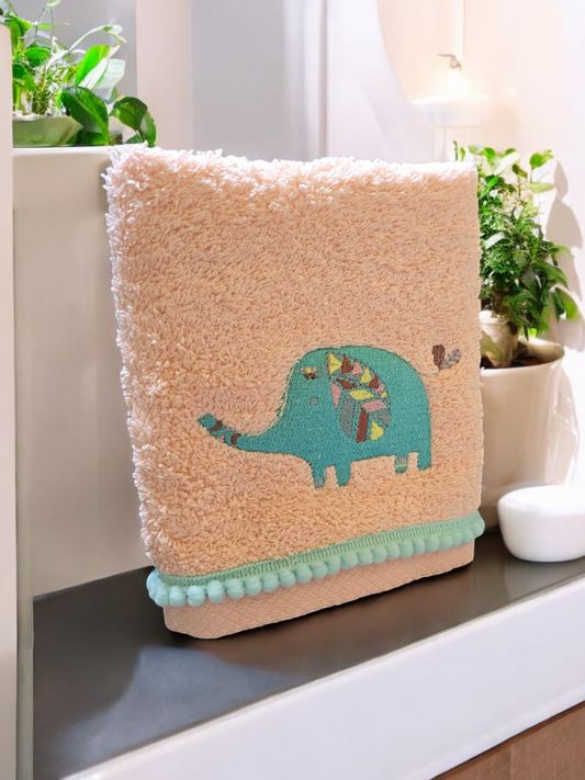 Kids Towel Pink Elephant 50x90cm