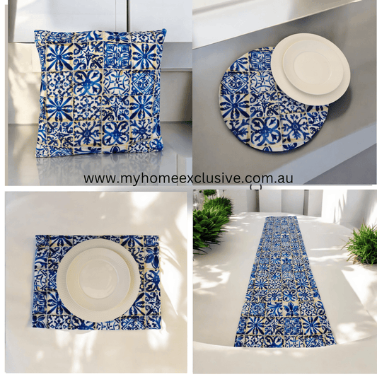 Turkish cotton kitchen décor, place mats and table runners. Traditional Turkish designs. Kitchen and lounge decor, stylish and unique kitchen and lounge room items. Gift ideas, housewarming gift. Colourful home designs.
